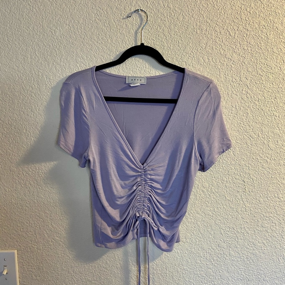 Adjustable lavender women’s top